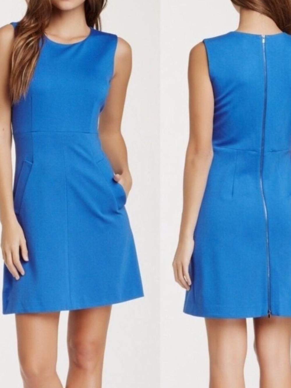 Diane Von Furstenberg Blue Mini Dress size 8